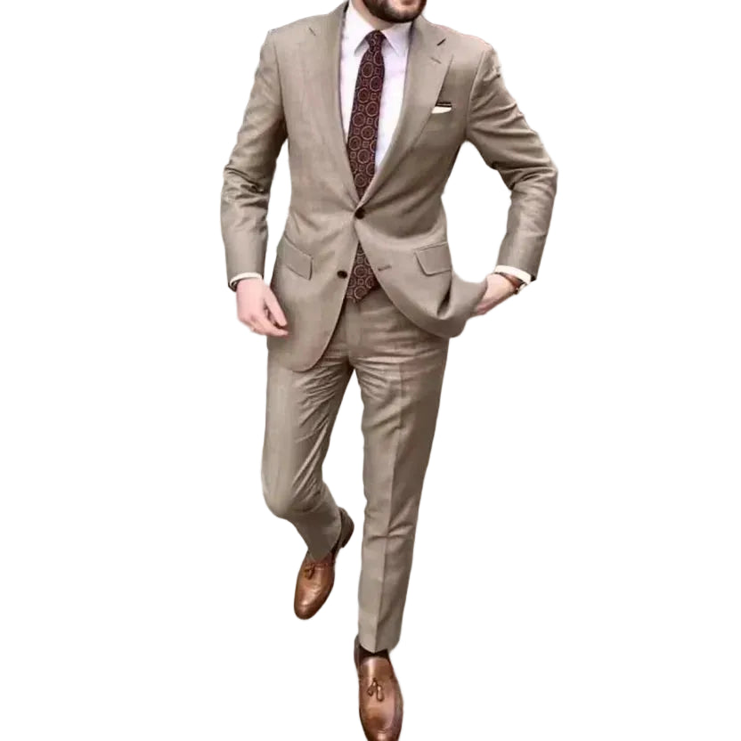 Herren Zweiteiliger Anzug mit Knopfverschluss-Men Sets-Alpenkind