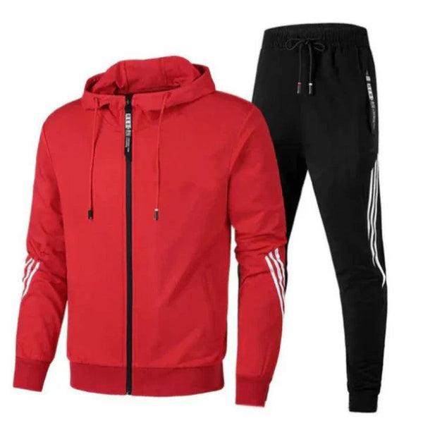 Herren Zweiteiliger Sport Trainingsanzug-Shirts for men-Alpenkind