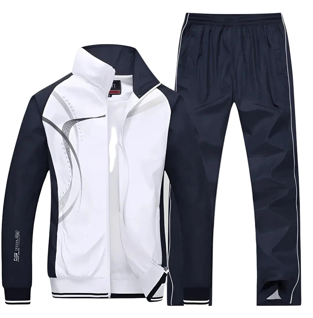 Herren Zweiteiliger Trainingsanzug mit Reißverschlussjacke und Hose-Men Sets-Alpenkind