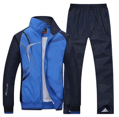 Herren Zweiteiliger Trainingsanzug mit Reißverschlussjacke und Hose-Men Sets-Alpenkind