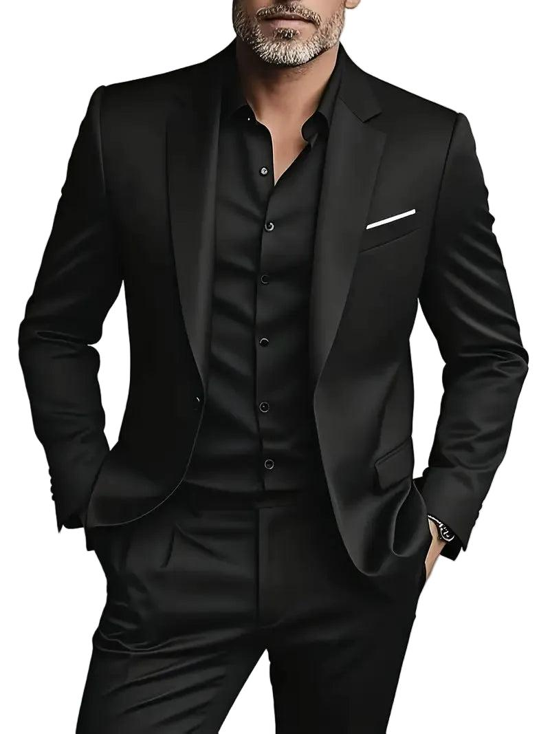 Herren Zweiteiliges Anzug Set mit Sakko und Hose-Shirts for men-Alpenkind