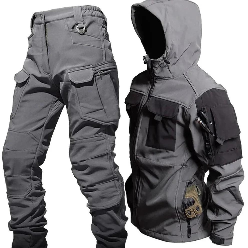 Herren Zweiteiliges Outdoor Set mit Jacke und Cargohose-Men Sets-Alpenkind