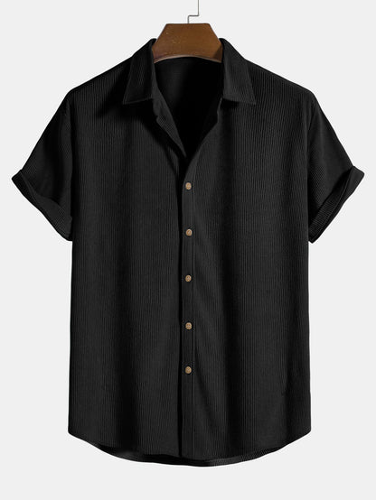 Herren Zweiteiliges Set Kurzarmhemd und kurze Hose-Shirts for men-Alpenkind