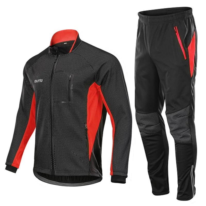 Thermo Fahrrad-Set für Herren – Warm, Atmungsaktiv & Winddicht für Wintertouren-Men Sets-Alpenkind