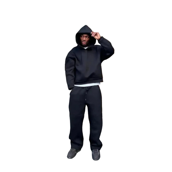 Herren Zweiteiliges Oversize Set mit Kapuze – Lässiger Trainingsanzug für Freizeit & Alltag-Men Sets-Alpenkind