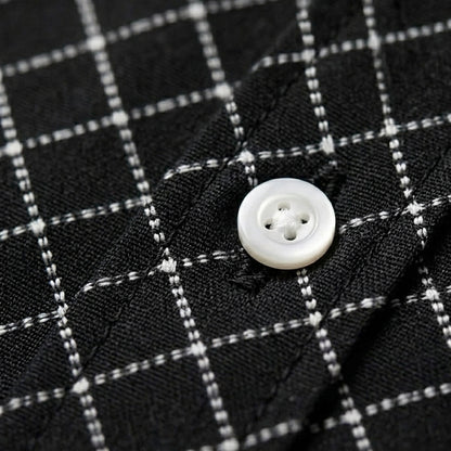 Herrenhemd mit geometrischem Muster und langen Ärmeln-Shirts for men-Alpenkind