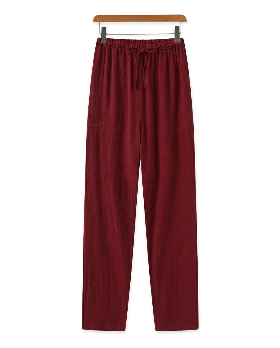 Herrenhose mit geradem Bein und Kordelzug-Pants for Men-Alpenkind