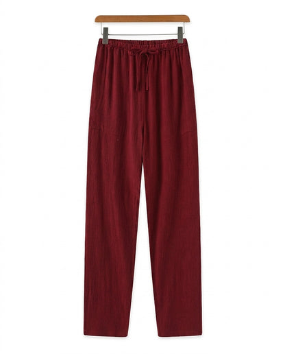 Herrenhose mit geradem Bein und Kordelzug-Pants for Men-Alpenkind