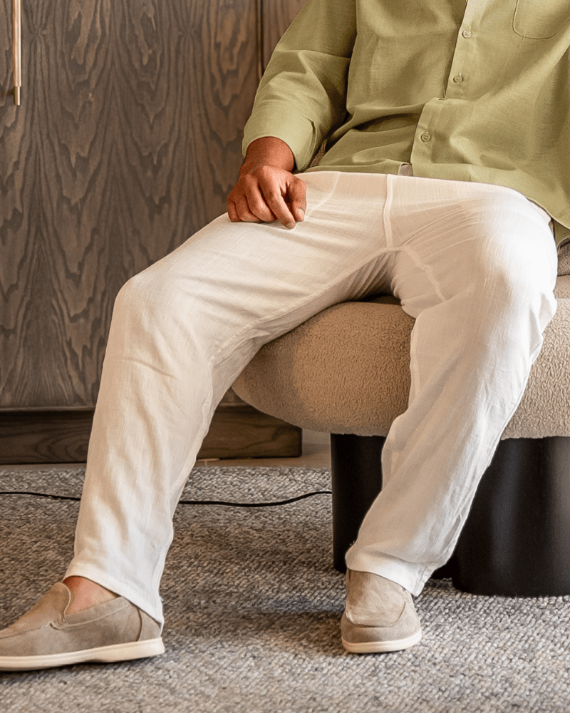 Herrenhose mit geradem Bein und Kordelzug-Pants for Men-Alpenkind