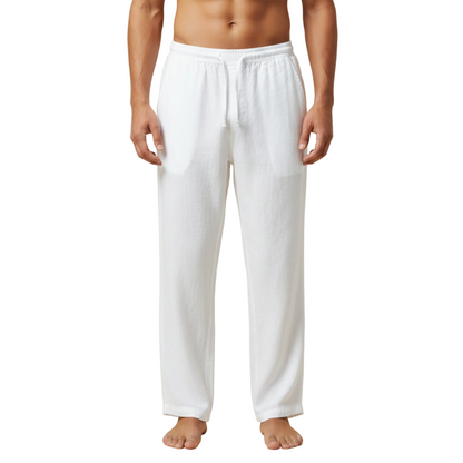 Herrenhose mit Kordelzug und geradem Bein-Pants for men-Alpenkind