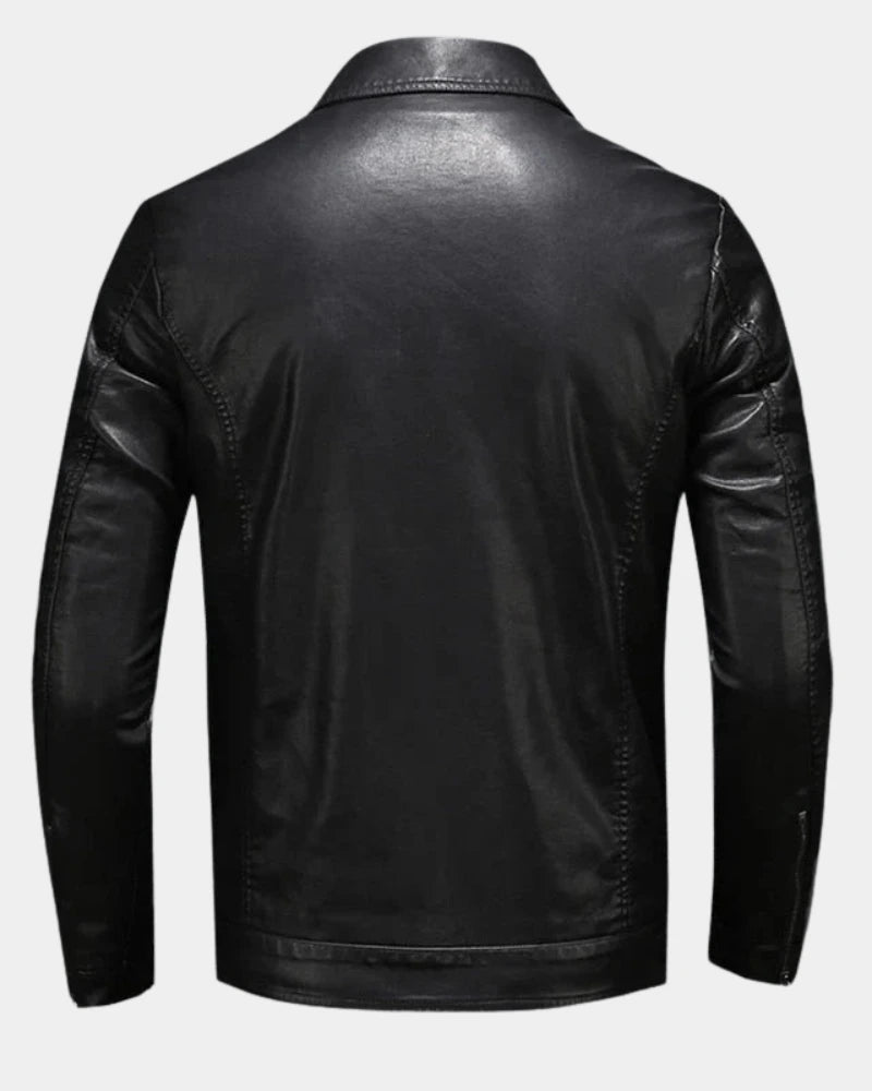 Herrenjacke aus Kunstmaterial mit Pattentaschen-Jackets for men-Alpenkind