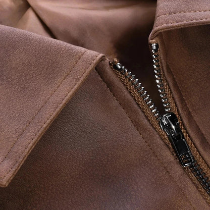 Herrenjacke mit Kragen und Reißverschluss-Jackets for men-Alpenkind