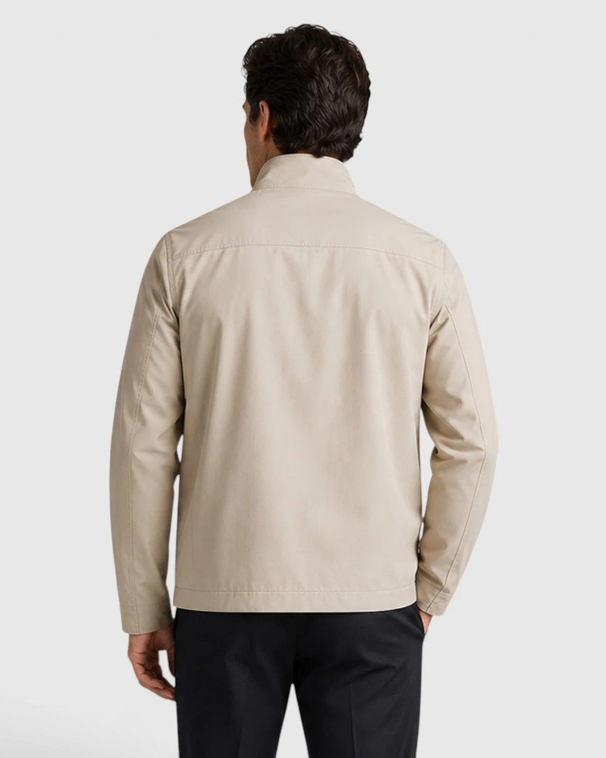 Herrenjacke mit Stehkragen und Reißverschluss-Jackets for men-Alpenkind