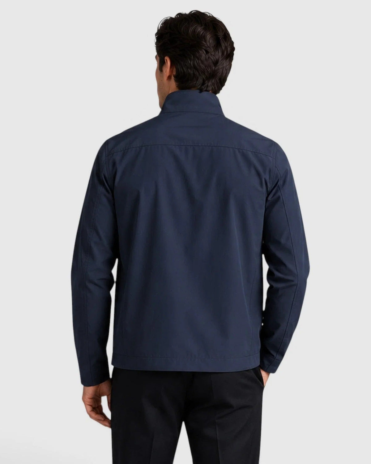 Herrenjacke mit Stehkragen und Reißverschluss-Jackets for men-Alpenkind
