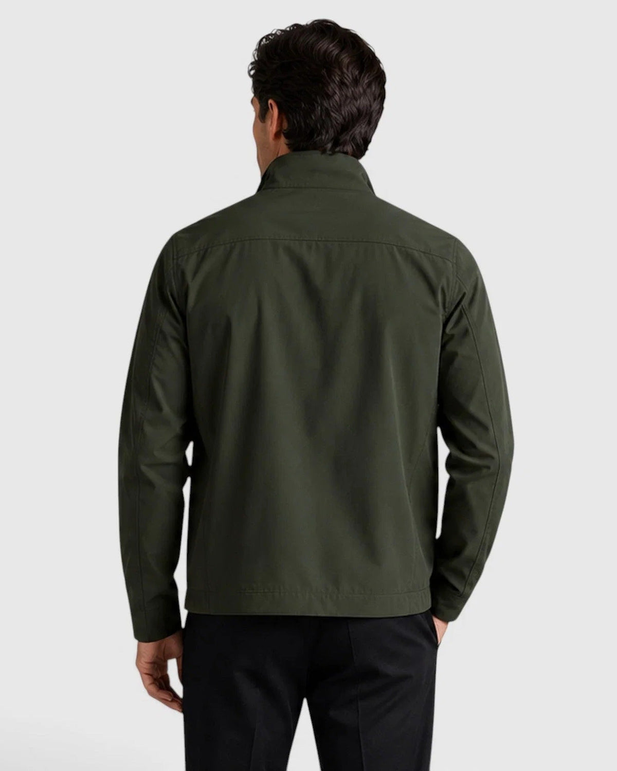 Herrenjacke mit Stehkragen und Reißverschluss-Jackets for men-Alpenkind