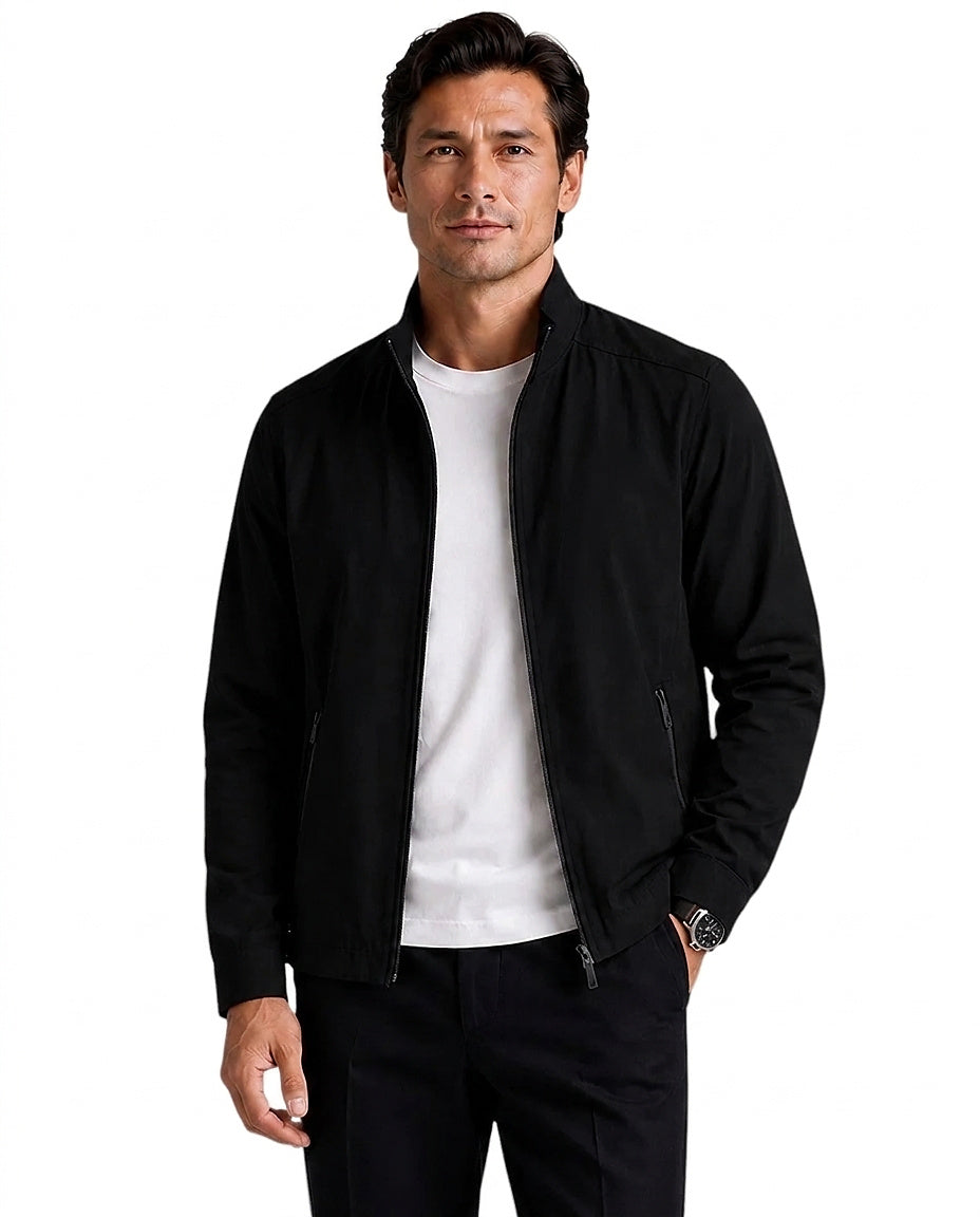 Herrenjacke mit Stehkragen und Reißverschluss-Jackets for men-Alpenkind