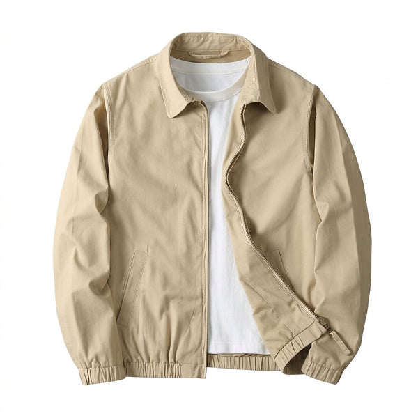 Herrenjacke mit Umlegekragen und Reißverschluss-Jackets for men-Alpenkind