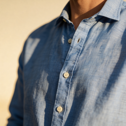 Kurzarm-Button-Down-Hemd für Herren-Shirts for men-Alpenkind