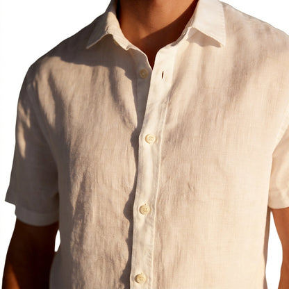 Kurzarm-Button-Down-Hemd für Herren-Shirts for men-Alpenkind