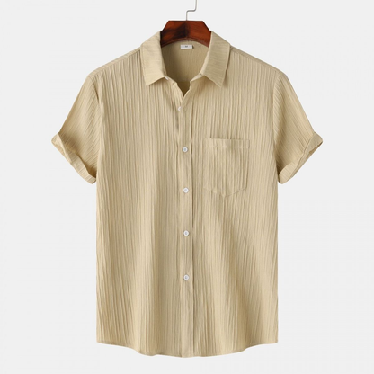 Kurzarm-Hemd mit Knopfleiste für Herren-Shirts for men-Alpenkind