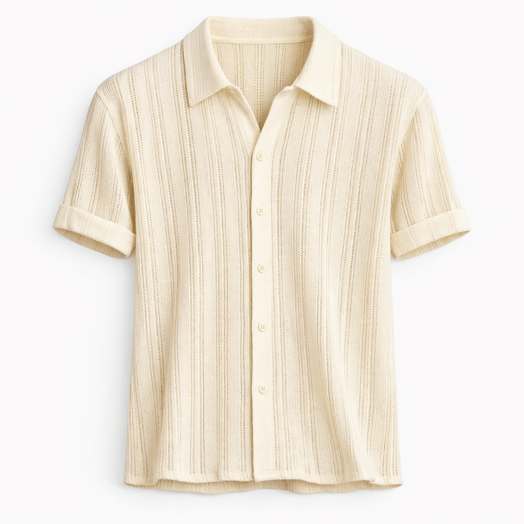 Kurzarm-Hemd mit Knopfleiste für Herren-Shirts for men-Alpenkind