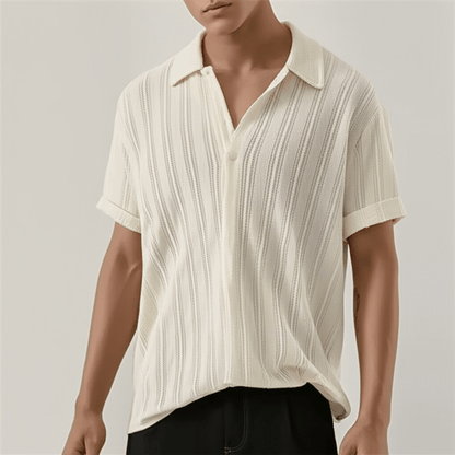 Kurzarm-Hemd mit Knopfleiste für Herren-Shirts for men-Alpenkind