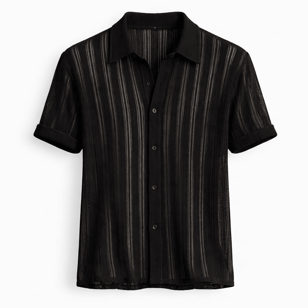Kurzarm-Hemd mit Knopfleiste für Herren-Shirts for men-Alpenkind