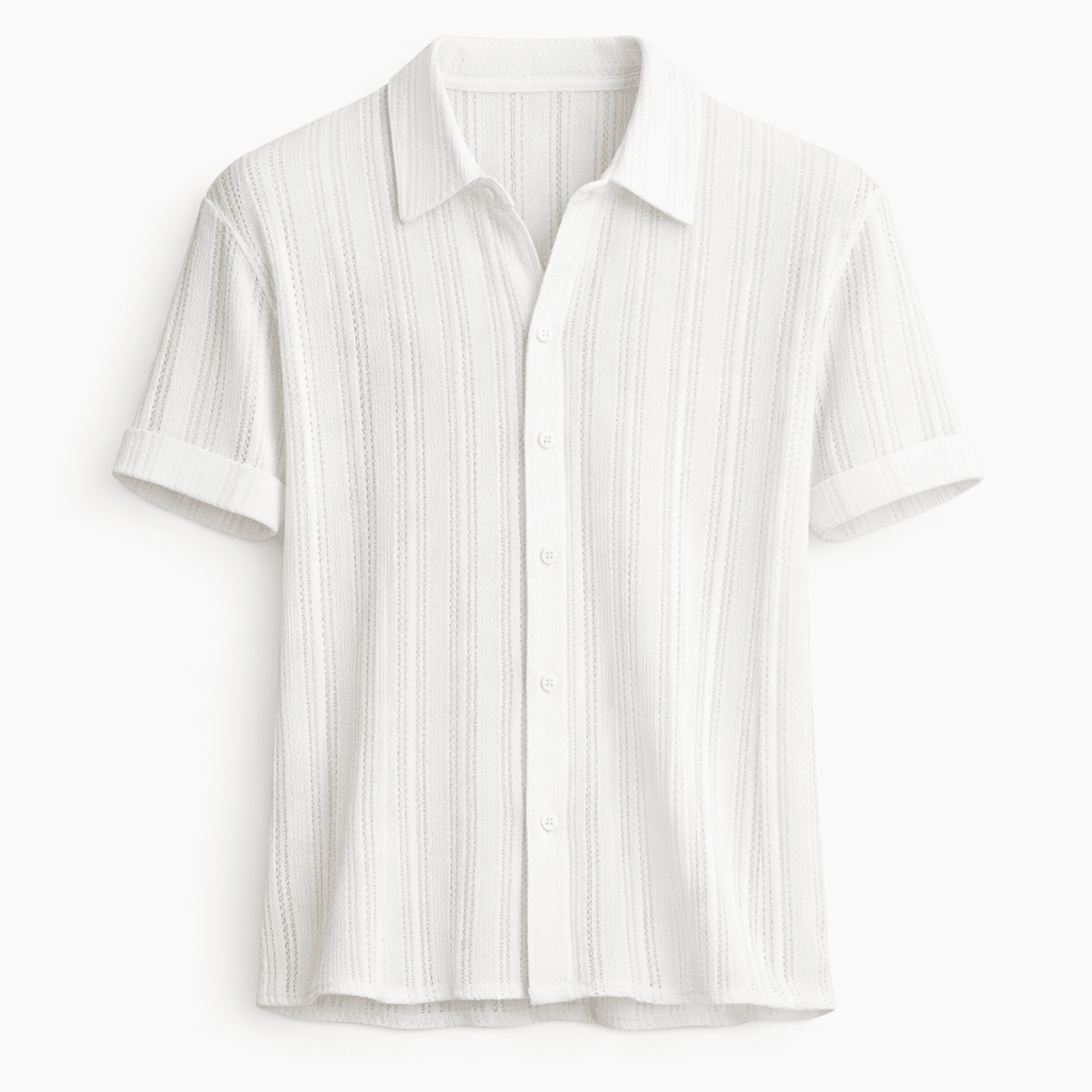Kurzarm-Hemd mit Knopfleiste für Herren-Shirts for men-Alpenkind