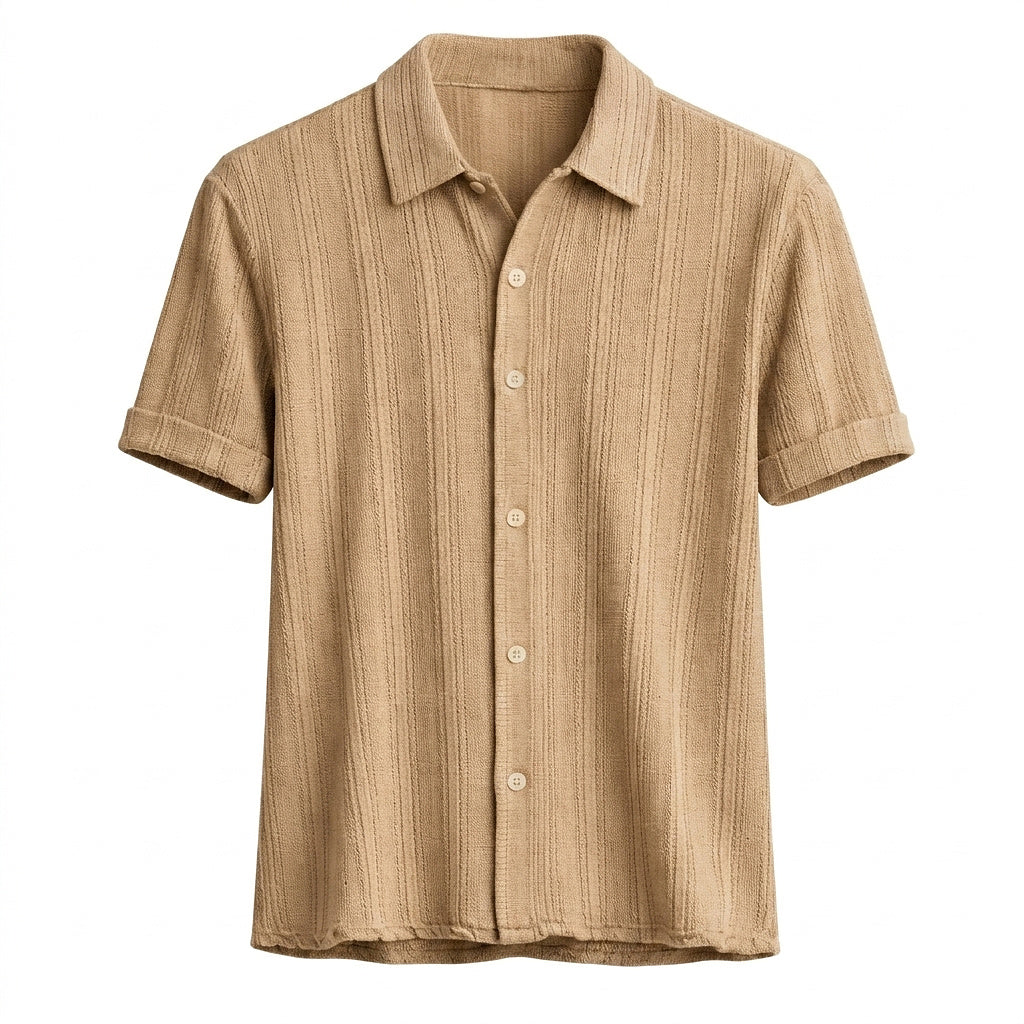 Kurzarm-Hemd mit Knopfleiste für Herren-Shirts for men-Alpenkind
