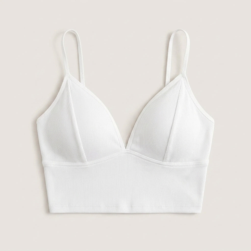 Kurzes Damen-Camisole mit V-Ausschnitt-Tops for women-Alpenkind