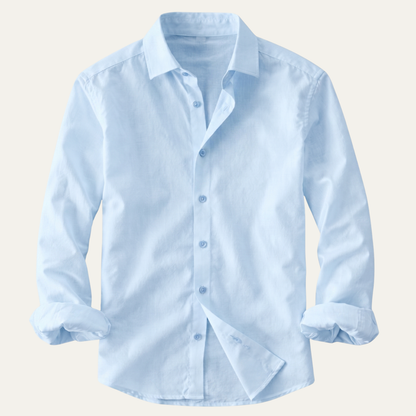 Langarm-Hemd für Herren mit Knopfleiste-Shirts for men-Alpenkind
