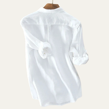 Langarm-Hemd für Herren mit Knopfleiste-Shirts for men-Alpenkind