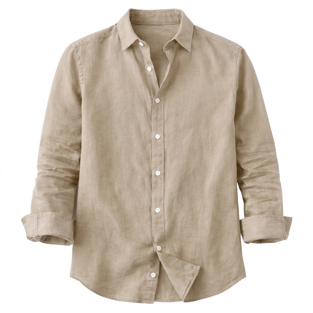 Langarm-Hemd für Herren mit Knopfleiste-Shirts for men-Alpenkind