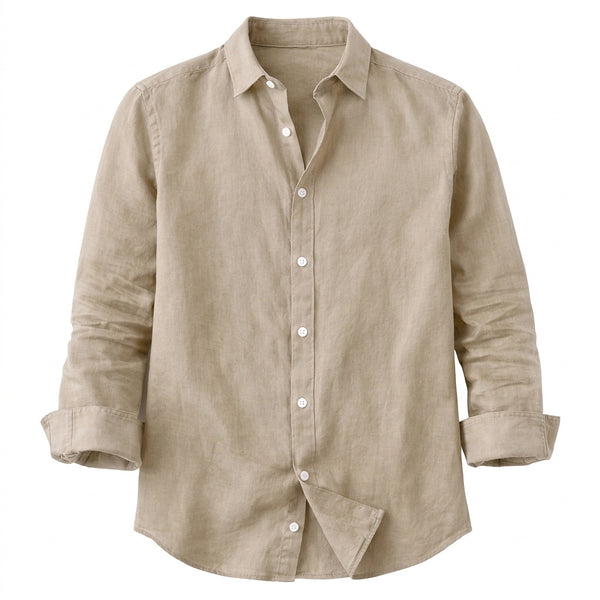 Langarm-Hemd für Herren mit Knopfleiste-Shirts for men-Alpenkind