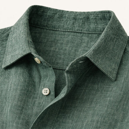 Langärmliges Leinenhemd für Herren-Shirts for men-Alpenkind