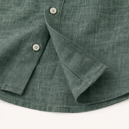Langärmliges Leinenhemd für Herren-Shirts for men-Alpenkind