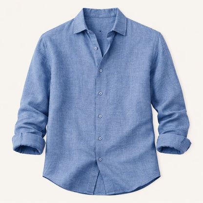 Langärmliges Leinenhemd für Herren-Shirts for men-Alpenkind