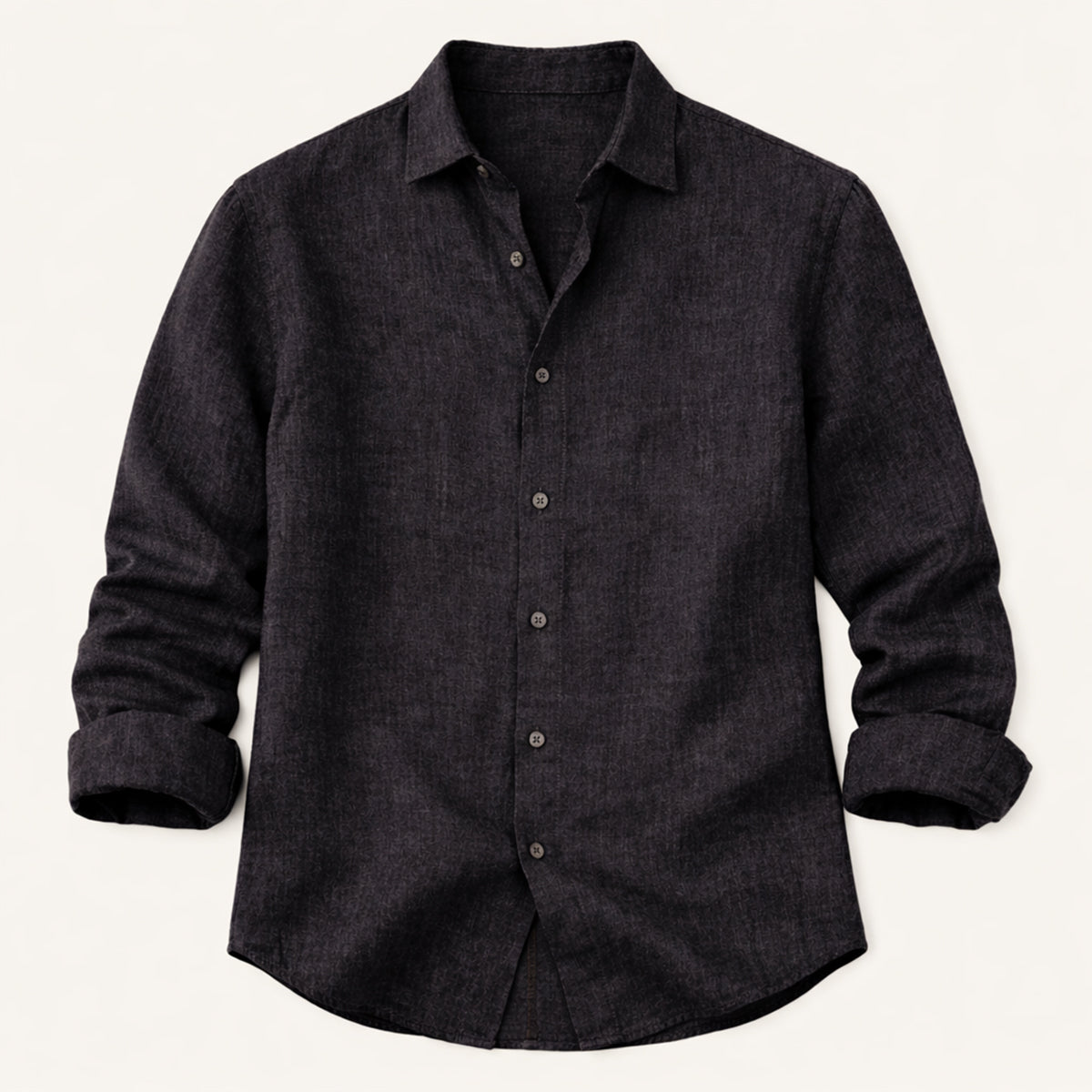 Langärmliges Leinenhemd für Herren-Shirts for men-Alpenkind