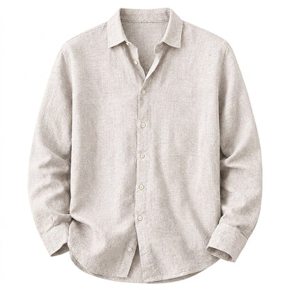 Langärmliges Leinenhemd für Herren-Shirts for men-Alpenkind