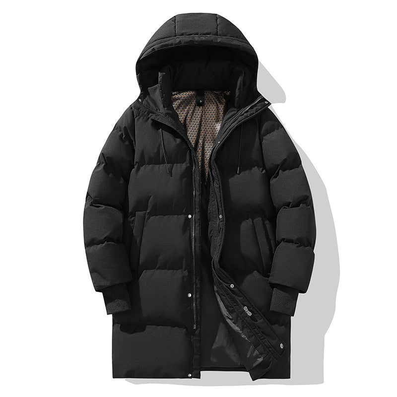 Lange Damen-Steppjacke mit Kapuze-Jacket for women-Alpenkind