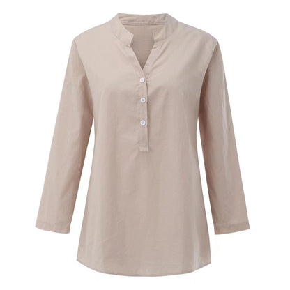 Lange Damen-Tunika mit Knopfleiste-Women's Tops-Alpenkind