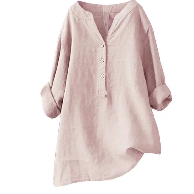 Lange Damen-Tunika mit Knopfleiste-Women's Tops-Alpenkind