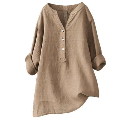 Lange Damen-Tunika mit Knopfleiste-Women's Tops-Alpenkind