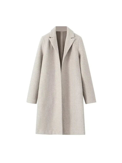 Langer Wollmischmantel für Damen-Coats for women-Alpenkind