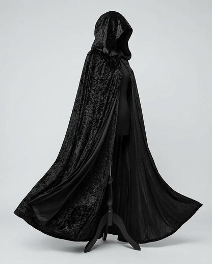 Maxi-Cape mit Kapuze aus Samt-Halloween-Alpenkind