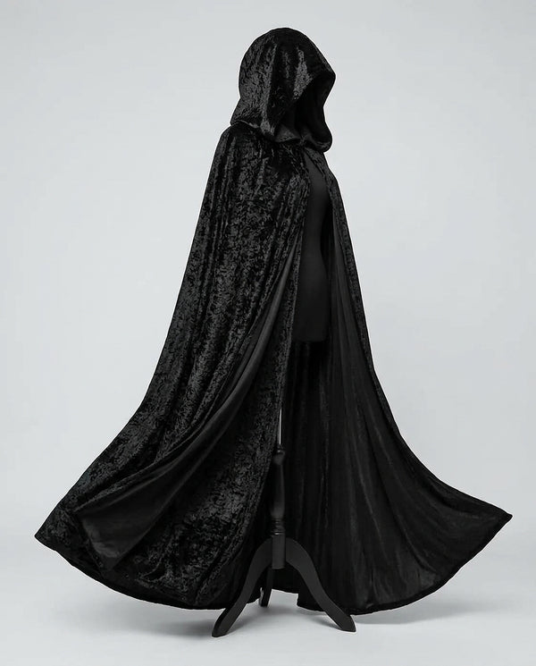 Maxi-Cape mit Kapuze aus Samt-Halloween-Alpenkind