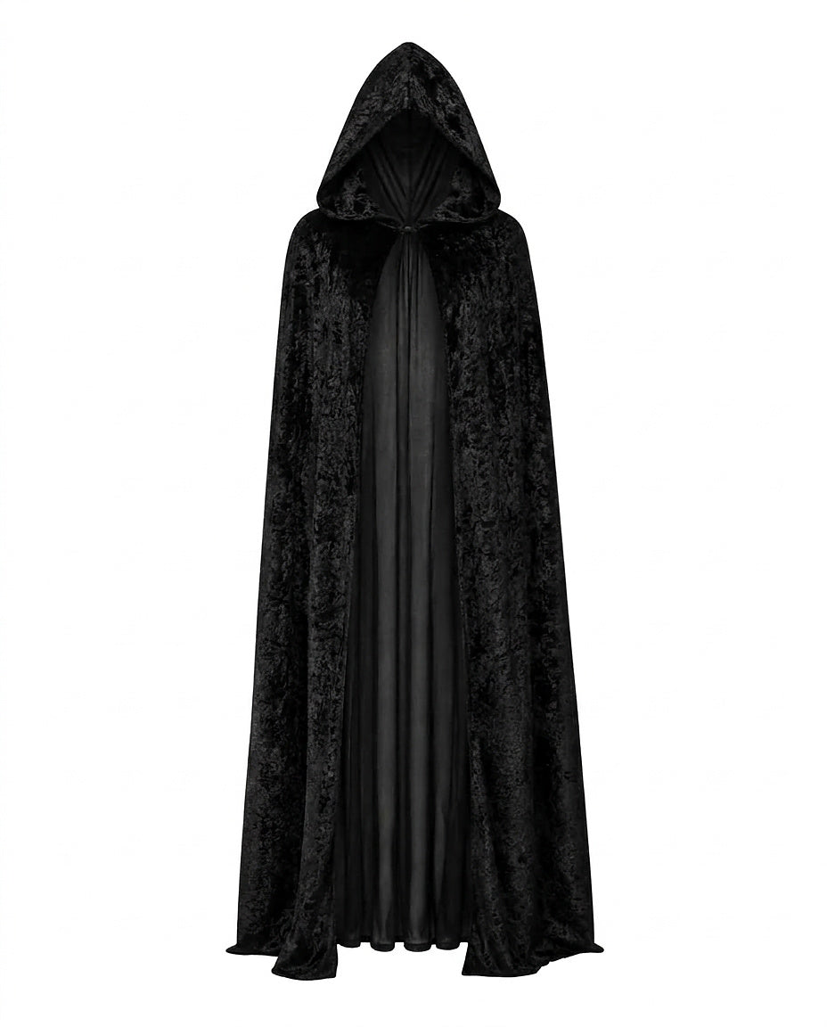 Maxi-Cape mit Kapuze aus Samt-Halloween-Alpenkind