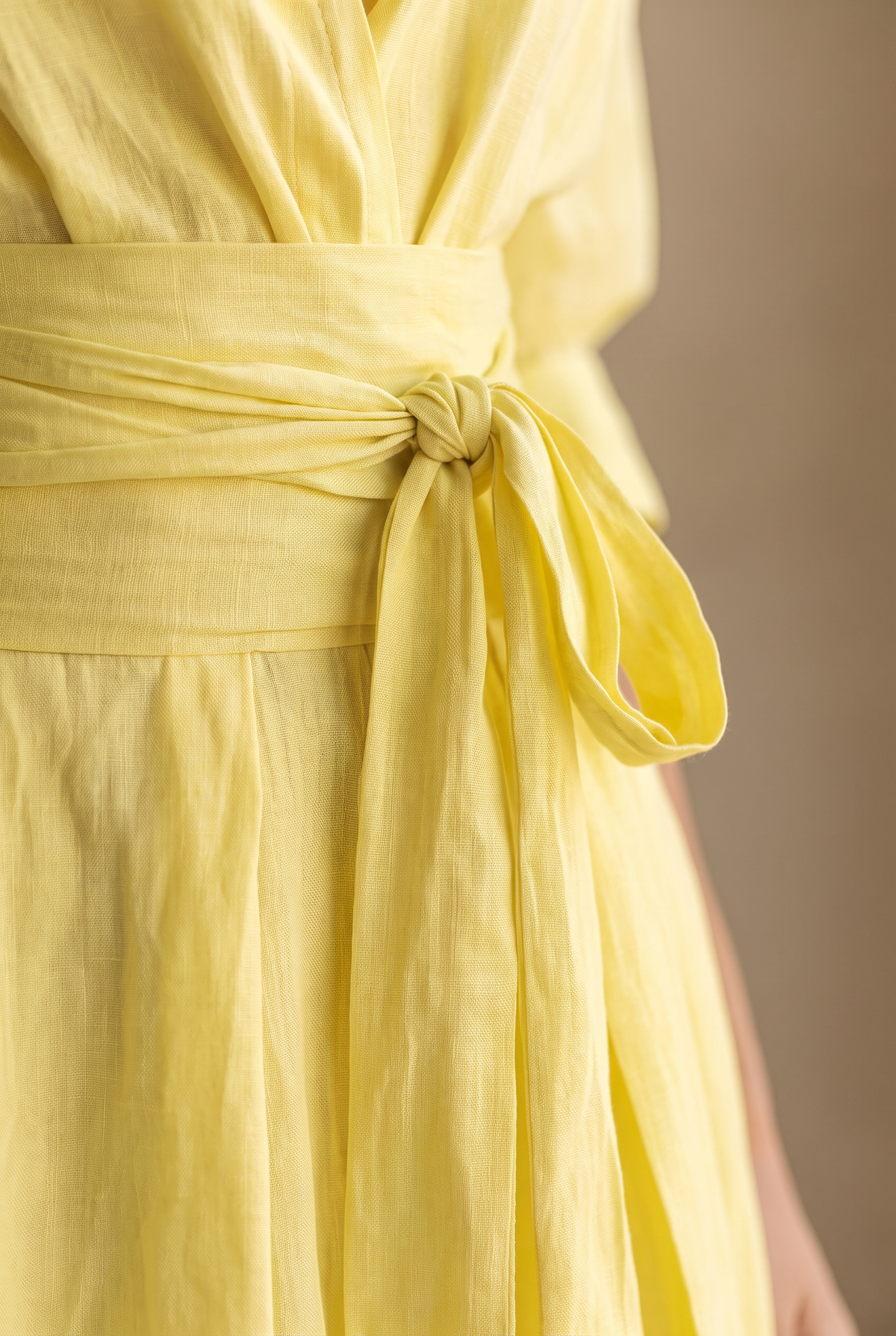Maxi-Hemdkleid für Damen mit Bindegürtel und halblangen Ärmeln-Maxi Dress-Alpenkind