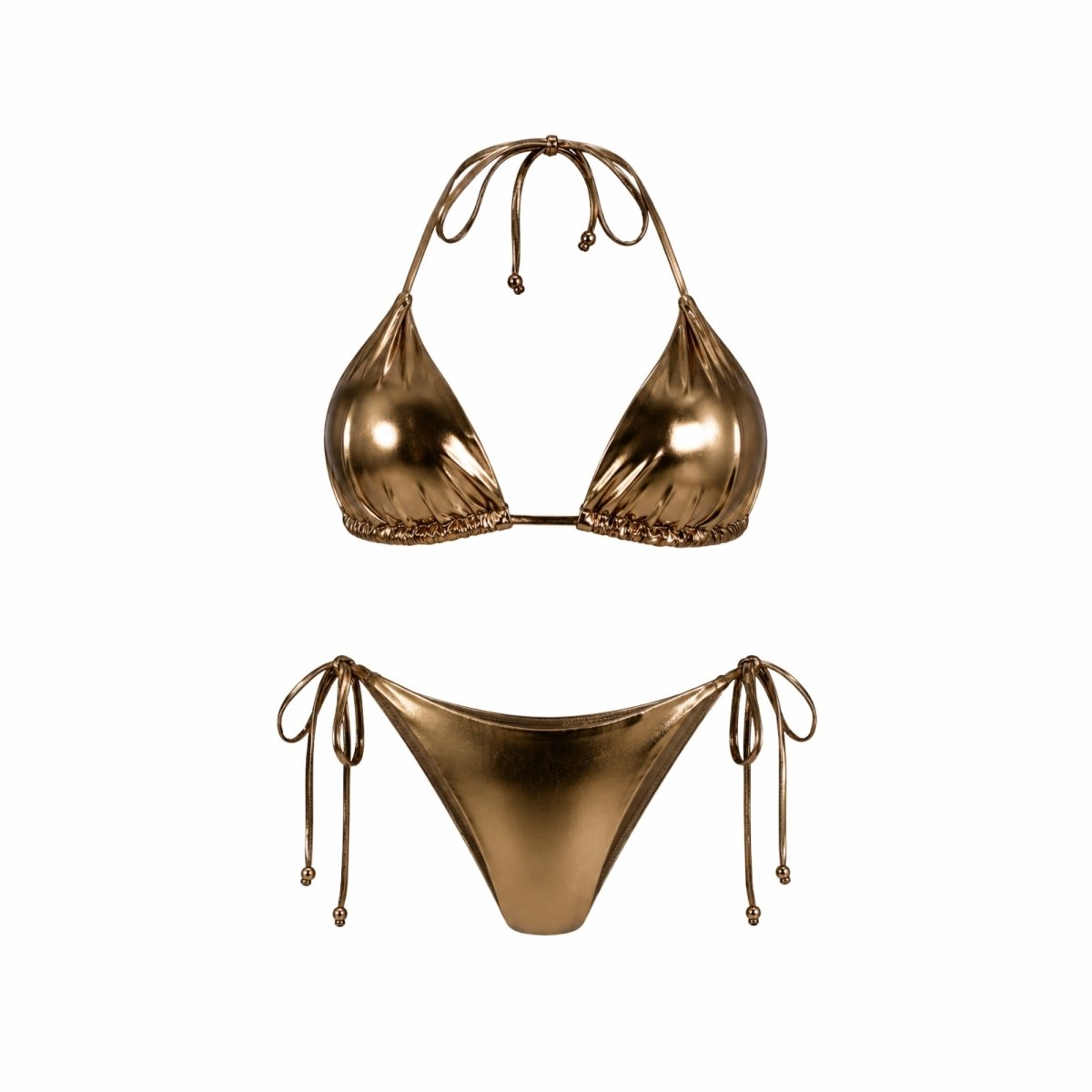 Metallic Bikini-Set für Damen-Swimwear for Women-Alpenkind