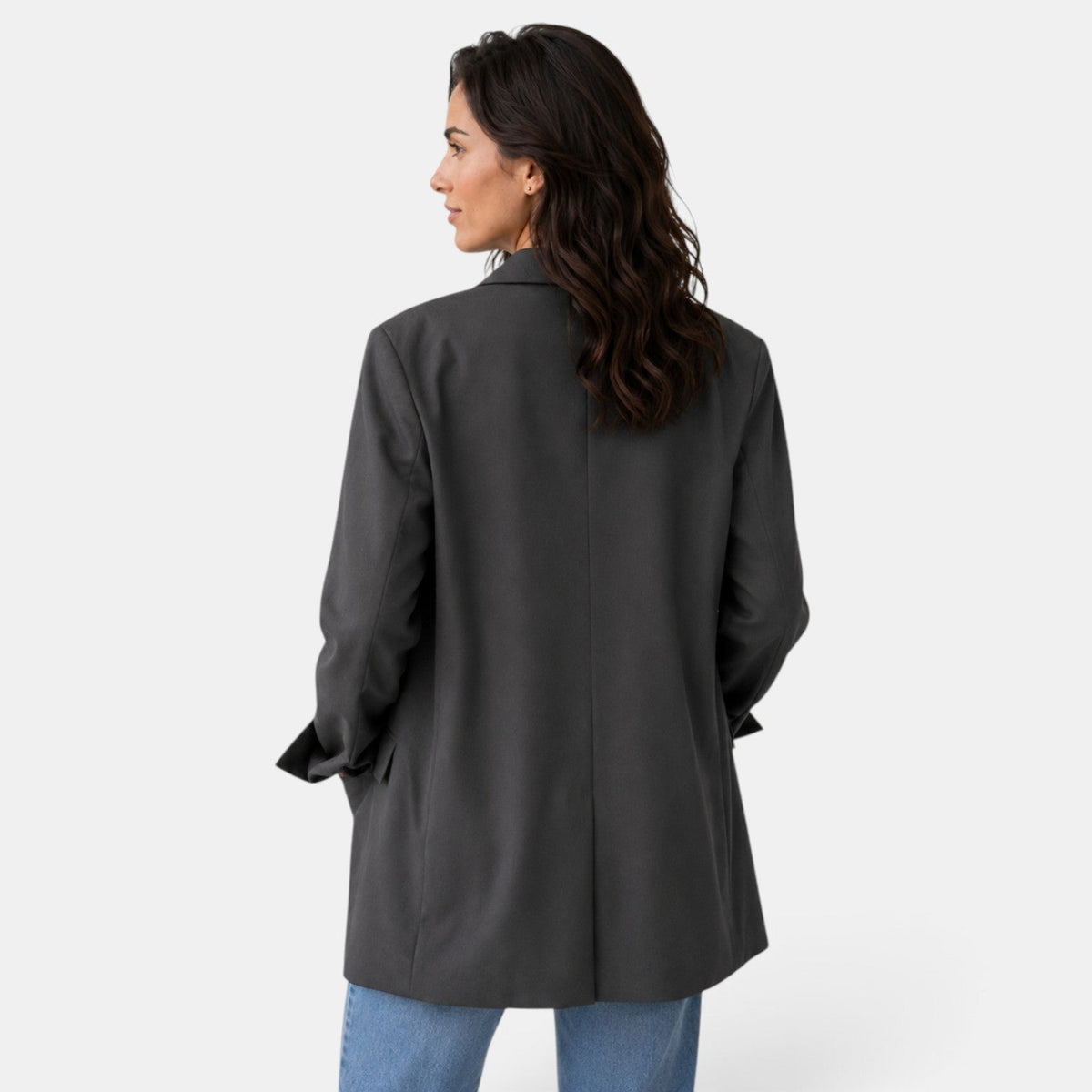 Oversized Damen-Blazer mit zwei Knöpfen-Blazer for Women-Alpenkind